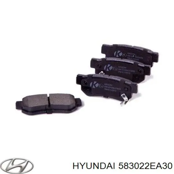 583022EA30 Hyundai/Kia Sapatas do freio traseiras de disco
