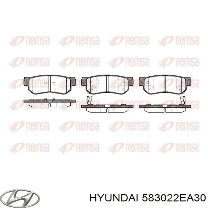 Sapatas do freio traseiras de disco Hyundai/Kia 583022EA30 preço, a partir de 17,08 USD