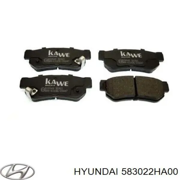 Compre 583022HA00 Hyundai/Kia Sapatas do freio traseiras de disco