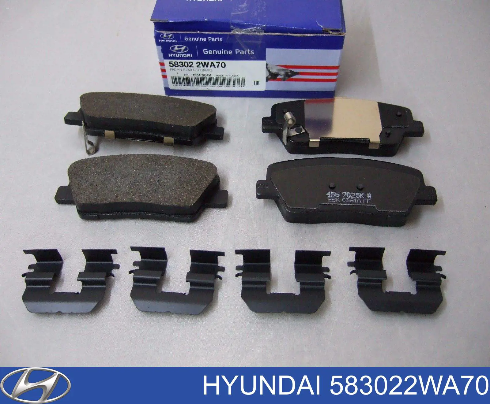 Sapatas do freio traseiras de disco Hyundai/Kia 583022WA70 preço, a partir de 28,95 USD