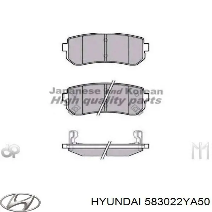 Sapatas do freio traseiras de disco Hyundai/Kia 583022YA50 preço, a partir de 17,37 USD