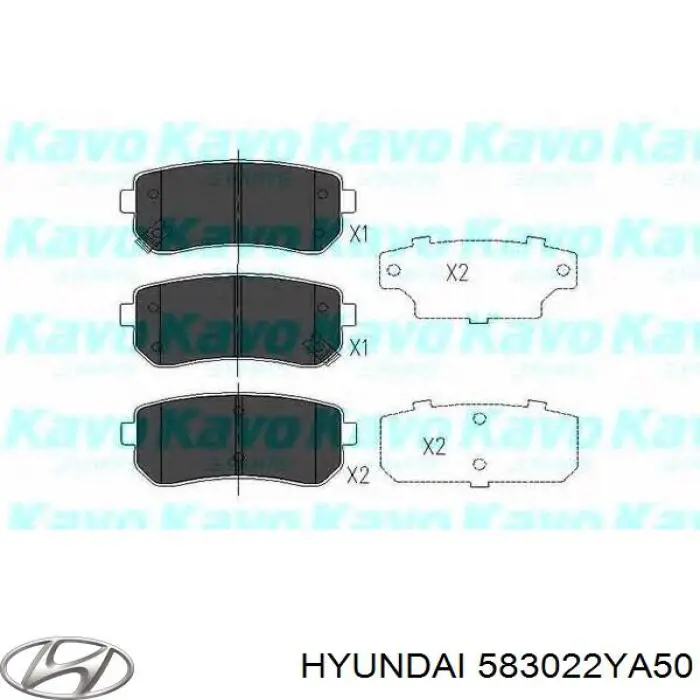 Compre 583022YA50 Hyundai/Kia Sapatas do freio traseiras de disco