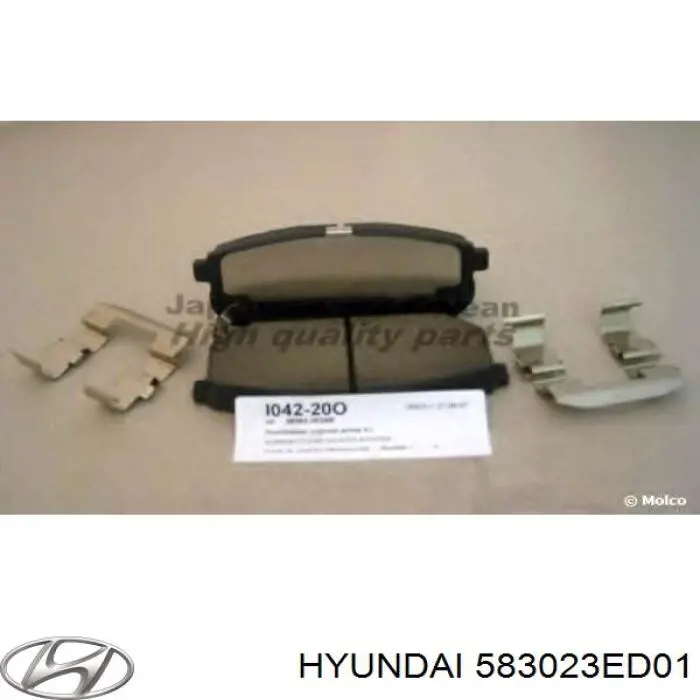 Compre 583023ED01 Hyundai/Kia Sapatas do freio traseiras de disco