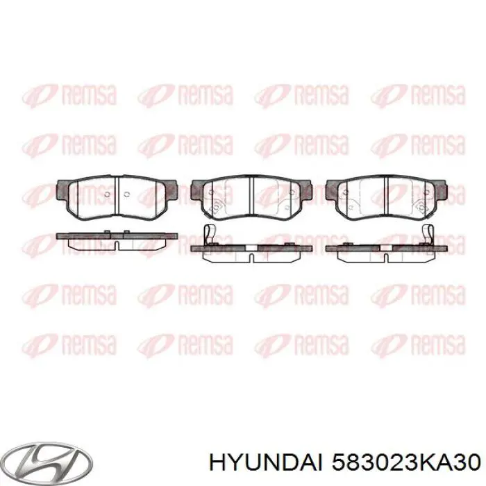 Compre 583023KA30 Hyundai/Kia Sapatas do freio traseiras de disco