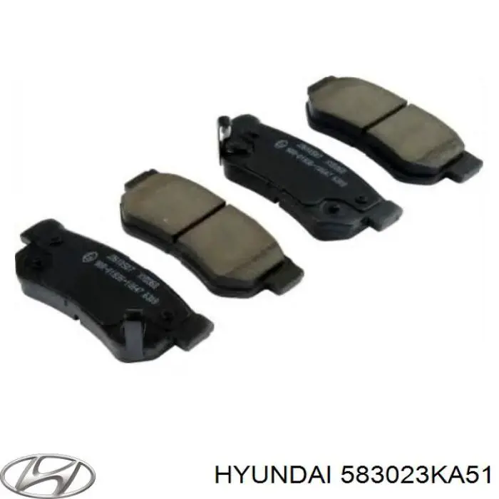 Sapatas do freio traseiras de disco Hyundai/Kia 583023KA51 preço, a partir de 17,08 USD
