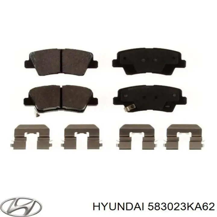 Sapatas do freio traseiras de disco Hyundai/Kia 583023KA62 preço, a partir de 24,33 USD