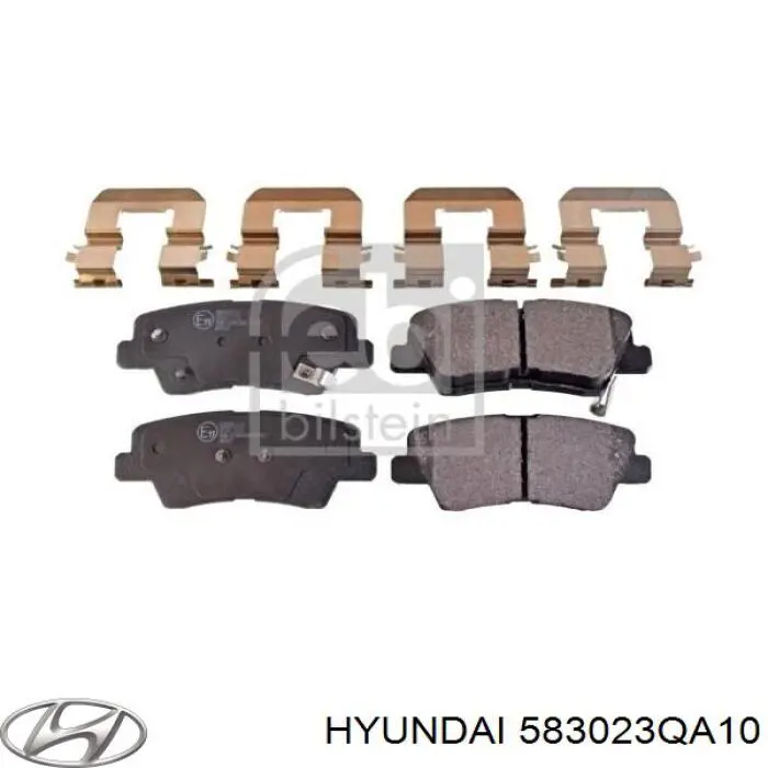 Sapatas do freio traseiras de disco Hyundai/Kia 583023QA10 preço, a partir de 52,76 USD