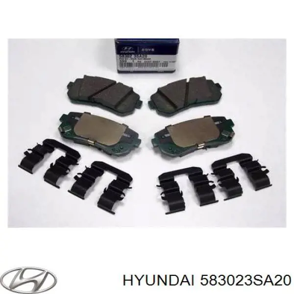 Sapatas do freio traseiras de disco Hyundai/Kia 583023SA20 preço, a partir de 20,32 USD