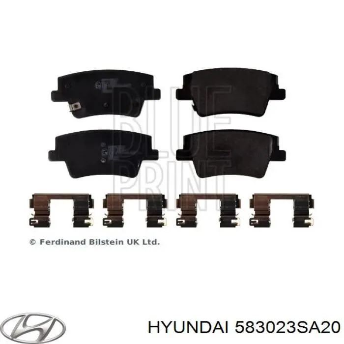 Compre 583023SA20 Hyundai/Kia Sapatas do freio traseiras de disco