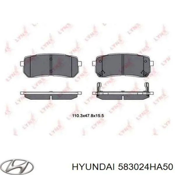Sapatas do freio traseiras de disco Hyundai/Kia 583024HA50 preço, a partir de 14,09 USD