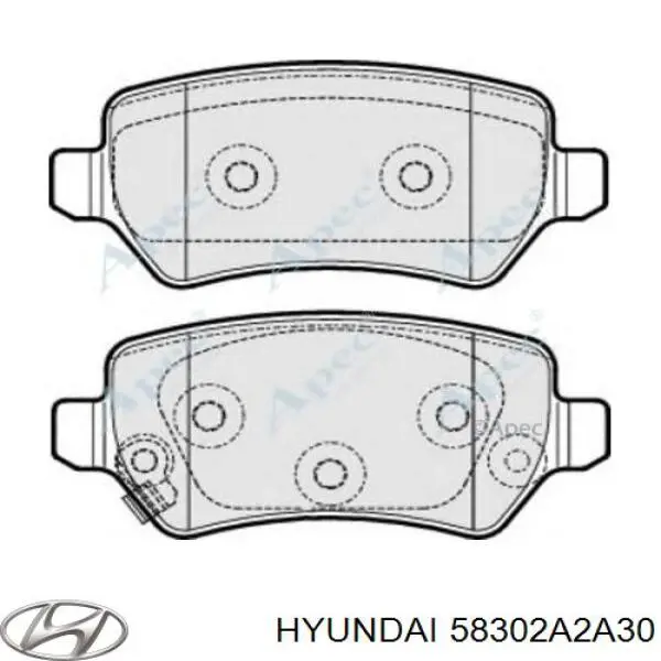 Sapatas do freio traseiras de disco Hyundai/Kia 58302A2A30 preço, a partir de 19,90 USD