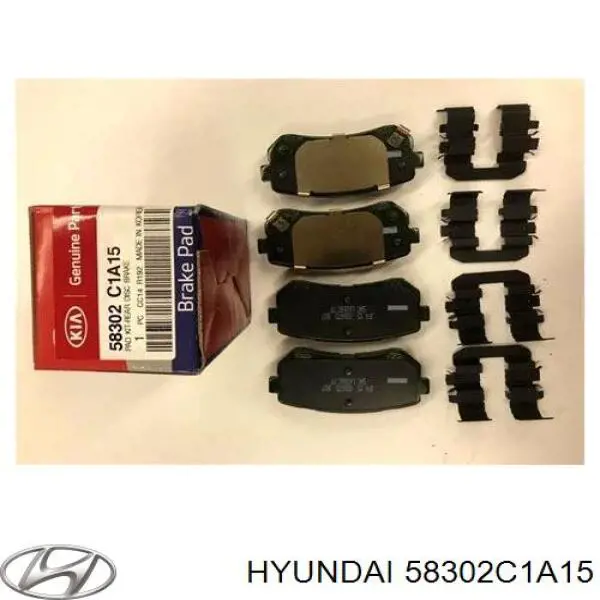 Sapatas do freio traseiras de disco Hyundai/Kia 58302C1A15 preço, a partir de 17,34 USD