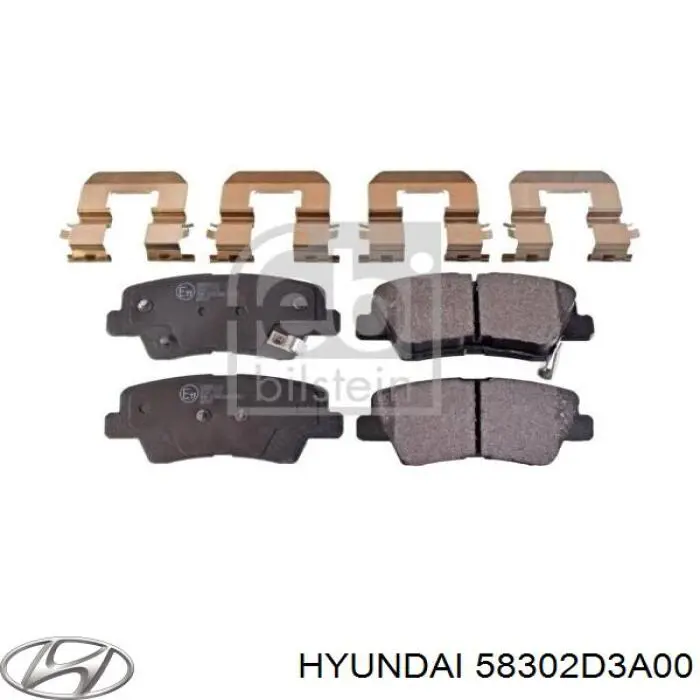 Sapatas do freio traseiras de disco Hyundai/Kia 58302D3A00 preço, a partir de 52,82 USD