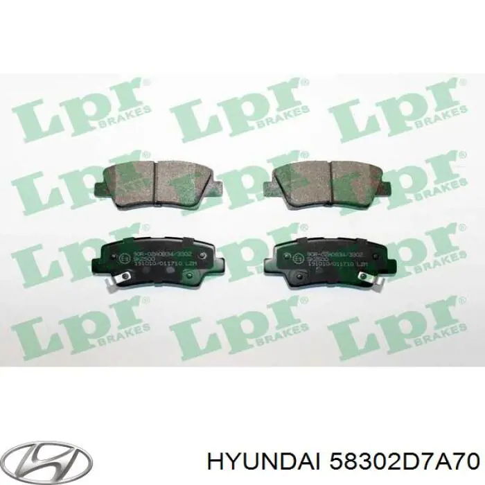 Compre 58302D7A70 Hyundai/Kia Sapatas do freio traseiras de disco