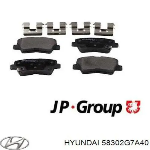 Sapatas do freio traseiras de disco Hyundai/Kia 58302G7A40 preço, a partir de 35,40 USD