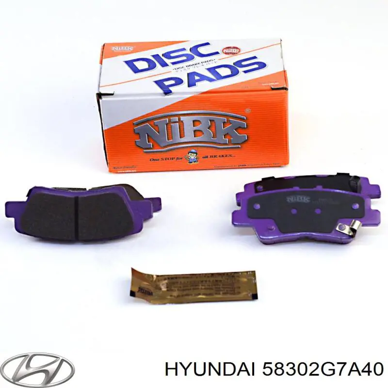 Compre 58302G7A40 Hyundai/Kia Sapatas do freio traseiras de disco