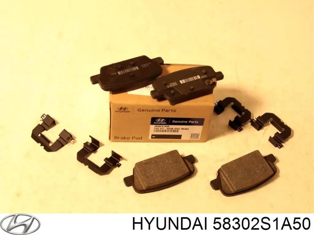 58302S1A50 Hyundai/Kia Sapatas do freio traseiras de disco