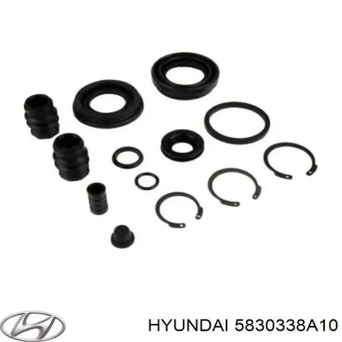 5830338A10 Hyundai/Kia Kit de reparação de suporte do freio traseiro