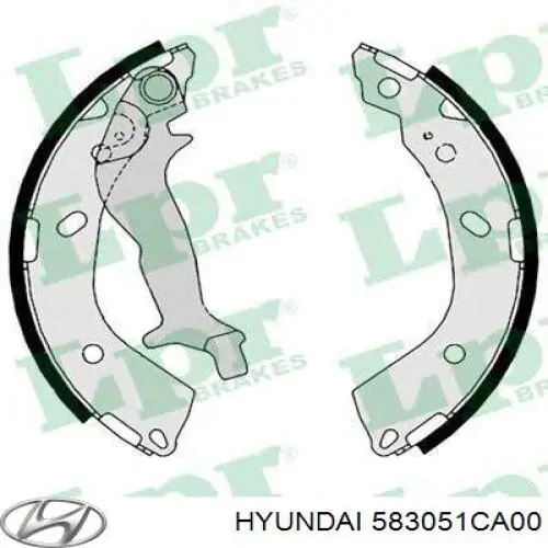 Sapatas do freio traseiras de tambor Hyundai/Kia 583051CA00 preço, a partir de 17,60 USD