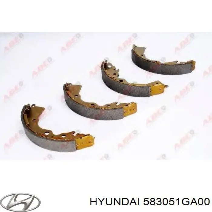 Sapatas do freio traseiras de tambor Hyundai/Kia 583051GA00 preço, a partir de 41,67 USD