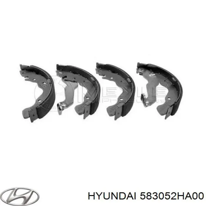 583052HA00 Hyundai/Kia Sapatas do freio traseiras de tambor