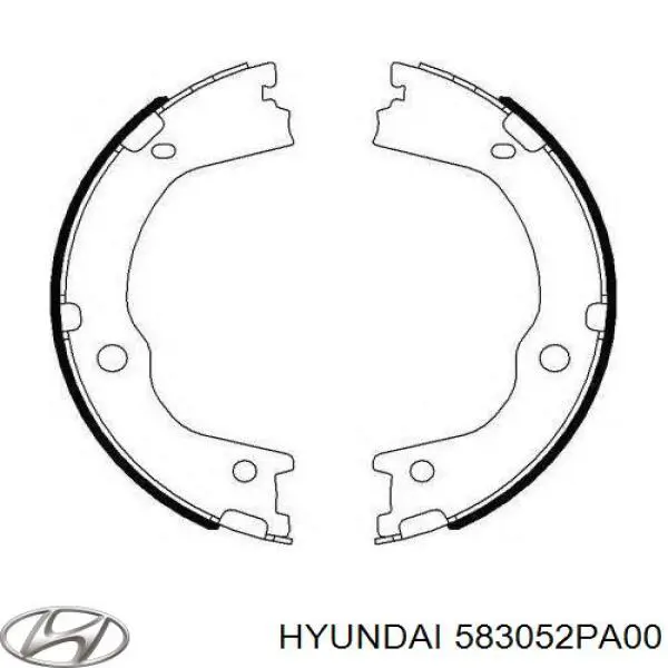 583052PA00 Hyundai/Kia Sapatas do freio de estacionamento