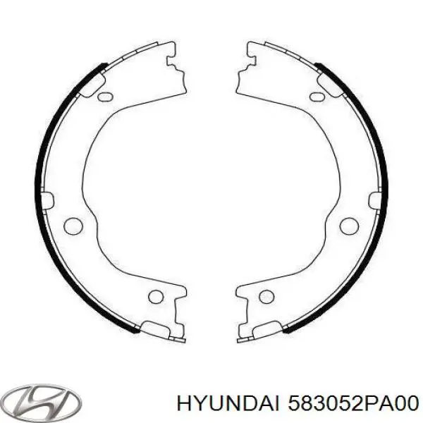 Sapatas do freio de estacionamento Hyundai/Kia 583052PA00 preço, a partir de 60,37 USD