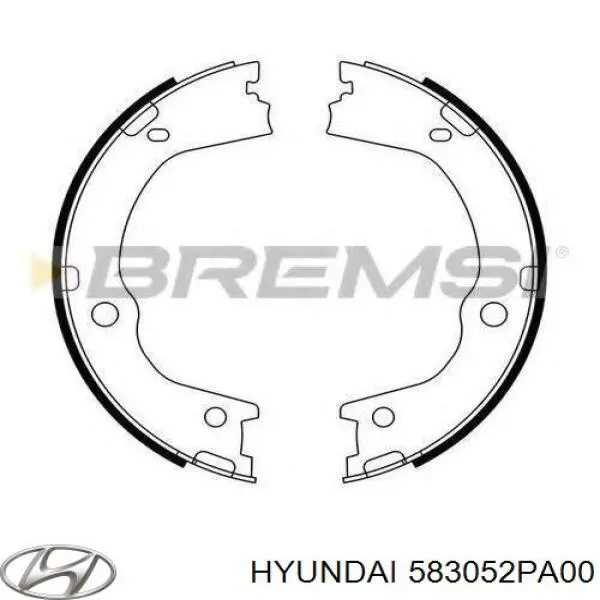 Compre 583052PA00 Hyundai/Kia Sapatas do freio de estacionamento