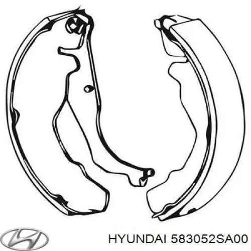 Sapatas do freio de estacionamento Hyundai/Kia 583052SA00 preço, a partir de 31,17 USD