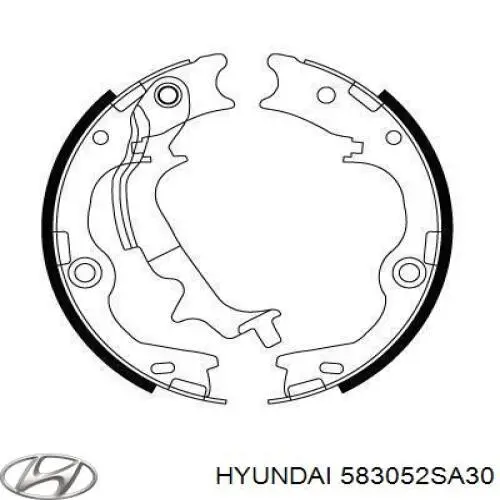 Compre 583052SA30 Hyundai/Kia Sapatas do freio de estacionamento