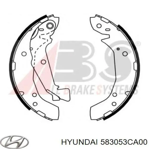 Sapatas do freio traseiras de tambor Hyundai/Kia 583053CA00 preço, a partir de 39,17 USD
