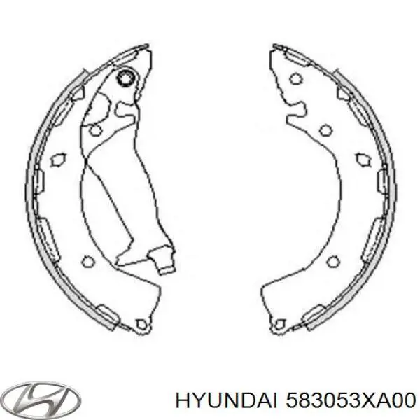 583053XA00 Hyundai/Kia Sapatas do freio traseiras de tambor