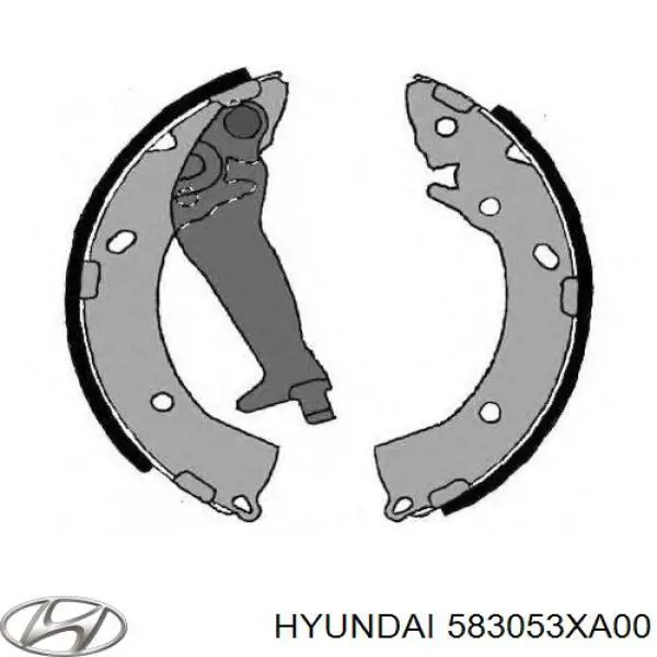 Sapatas do freio traseiras de tambor Hyundai/Kia 583053XA00 preço, a partir de 31,35 USD
