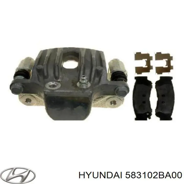 583102BA00 Hyundai/Kia Suporte do freio traseiro esquerdo