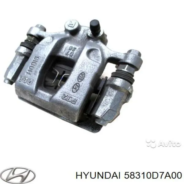 58310D7A00 Hyundai/Kia Suporte do freio traseiro esquerdo