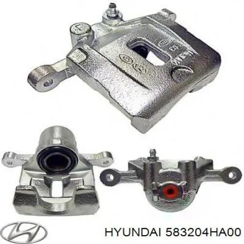 583204HA00 Hyundai/Kia Suporte do freio traseiro direito