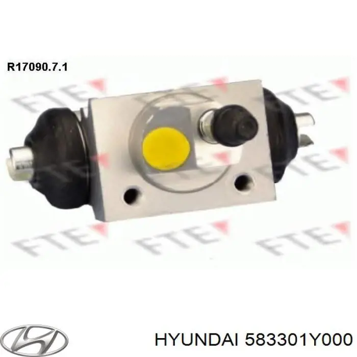 Cilindro traseiro do freio de rodas de trabalho Hyundai/Kia 583301Y000 preço, a partir de 21,25 USD