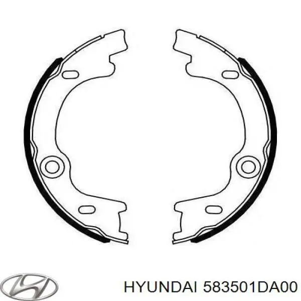 Sapatas do freio de estacionamento Hyundai/Kia 583501DA00 preço, a partir de 46,66 USD
