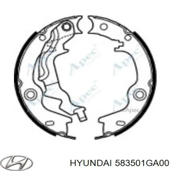 Sapatas do freio de estacionamento Hyundai/Kia 583501GA00 preço, a partir de 32,70 USD