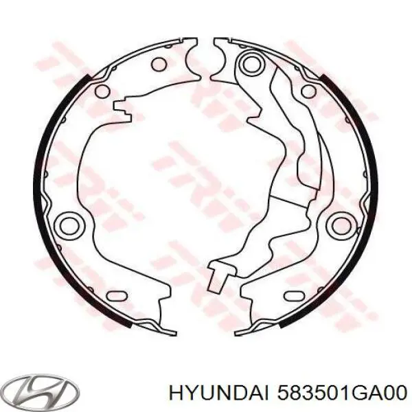 Compre 583501GA00 Hyundai/Kia Sapatas do freio de estacionamento