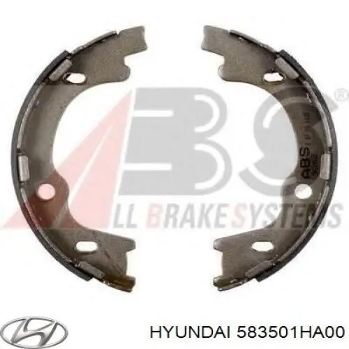 Sapatas do freio de estacionamento Hyundai/Kia 583501HA00 preço, a partir de 30,52 USD
