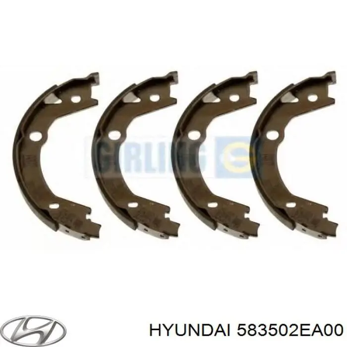 Compre 583502EA00 Hyundai/Kia Sapatas do freio de estacionamento