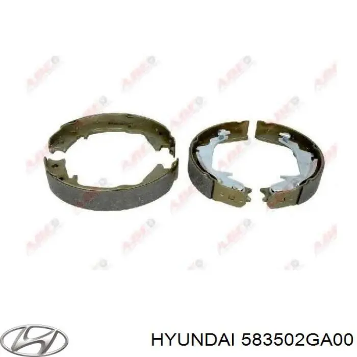 Sapatas do freio traseiras de tambor Hyundai/Kia 583502GA00 preço, a partir de 39,17 USD