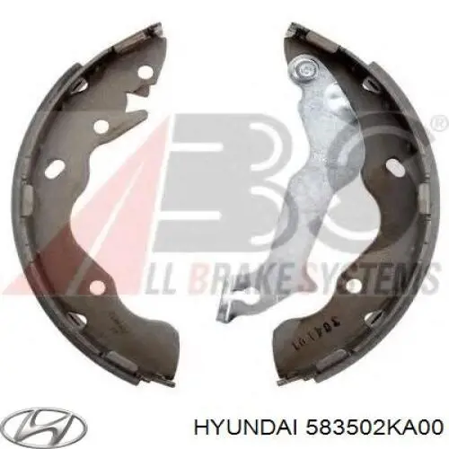Sapatas do freio traseiras de tambor Hyundai/Kia 583502KA00 preço, a partir de 40,12 USD