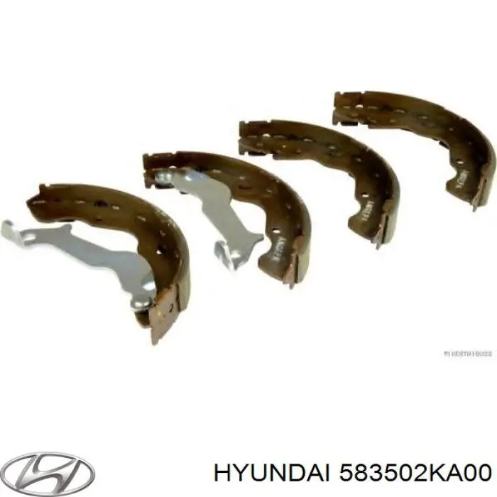 Compre 583502KA00 Hyundai/Kia Sapatas do freio traseiras de tambor