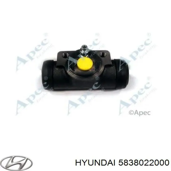 Compre 5838022000 Hyundai/Kia Cilindro traseiro do freio de rodas de trabalho