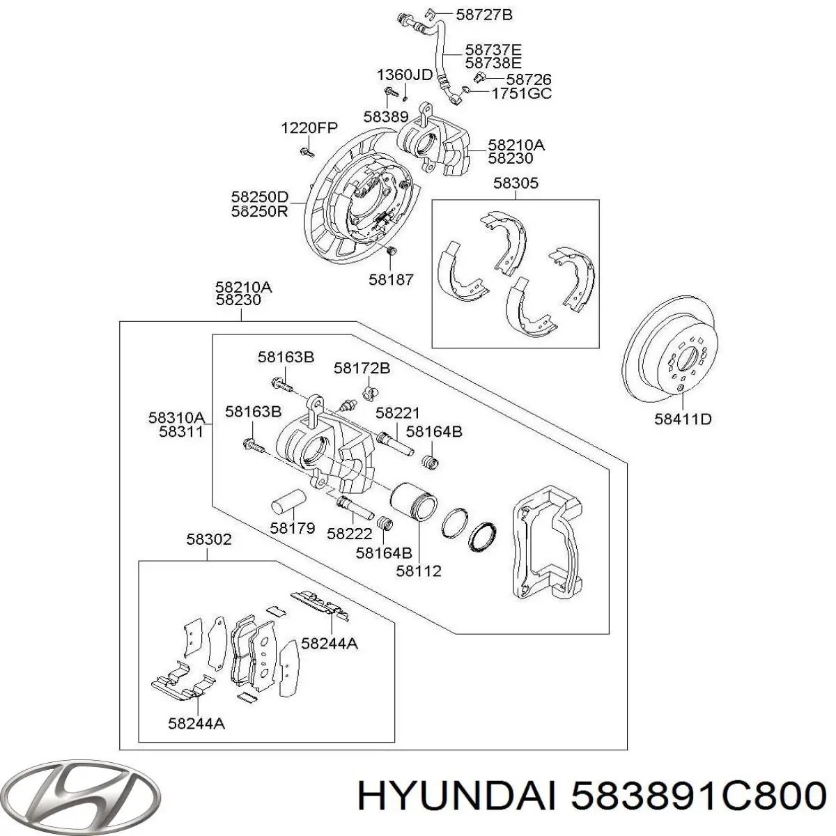  Hyundai/Kia 583891C800 preço, a partir de  USD