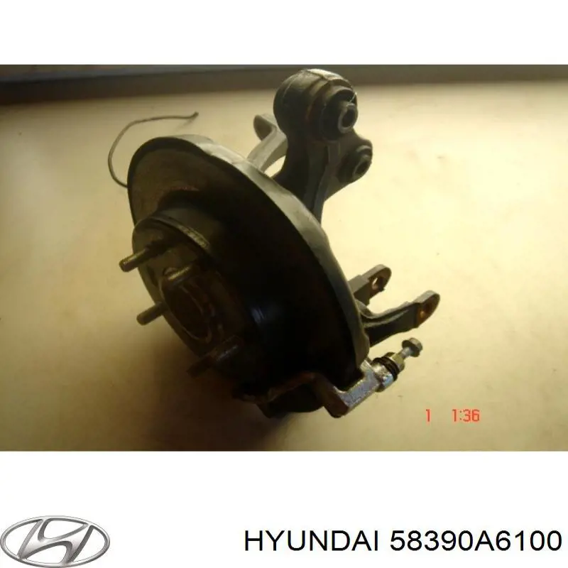 58390A6100 Hyundai/Kia Proteção direita do freio de disco traseiro