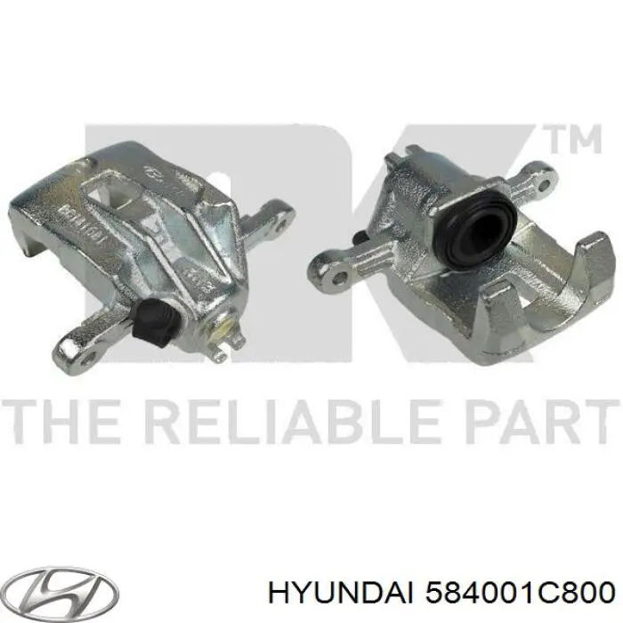 584001C800 Hyundai/Kia Suporte do freio traseiro direito