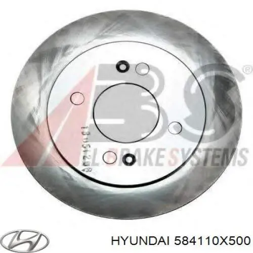 Disco do freio traseiro Hyundai/Kia 584110X500 preço, a partir de 38,47 USD